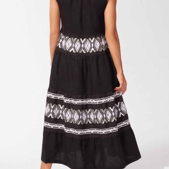 Chicos tiered linen dress - Picture 4 of 6